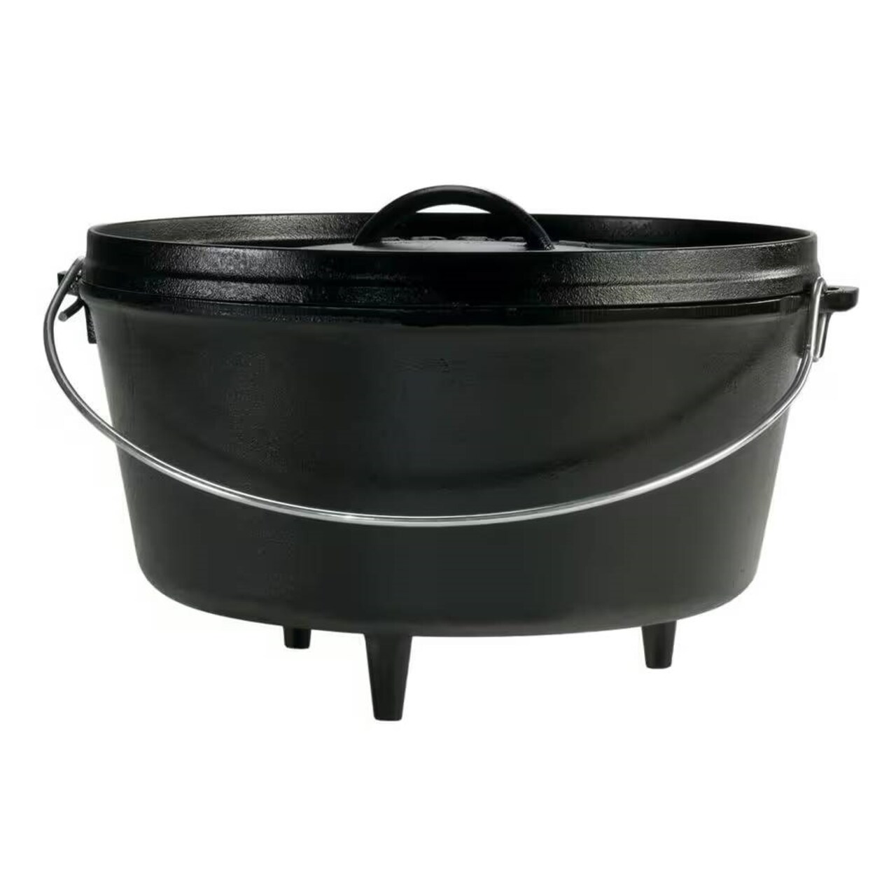 8 Quart Cast Iron Dutch Oven with Legs and Lid Pre Seasoned Campfire